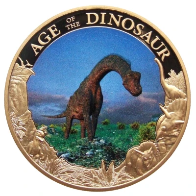 1 Dollar - Elizabeth II Braсhiosaurus back