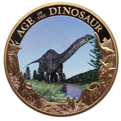 1 Dollar - Elizabeth II Brontosaurus back