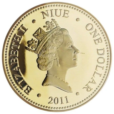 1 Dollar - Elizabeth II C-3PO front