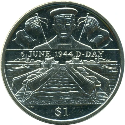 1 Dollar - Elizabeth II D-Day - Sailor back