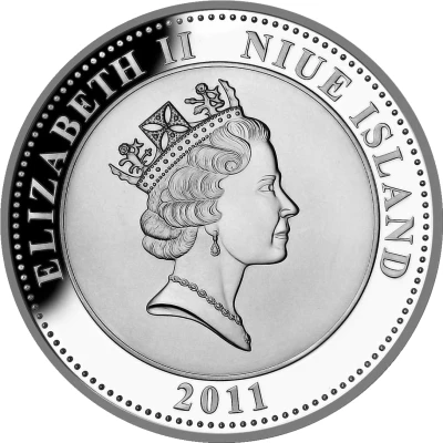 1 Dollar - Elizabeth II Diana meets Mother Teresa front