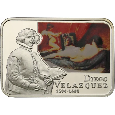 1 Dollar - Elizabeth II Diego Velazquez back