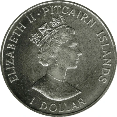 1 Dollar - Elizabeth II Drafting of the Constitution front