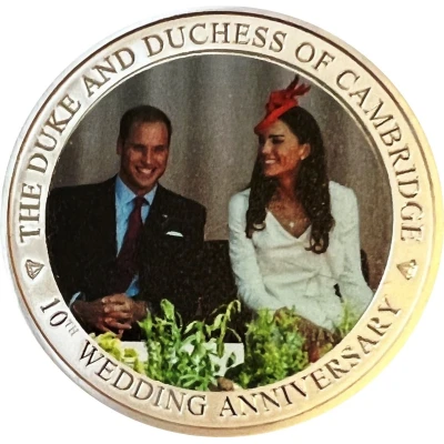 1 Dollar - Elizabeth II Duke and Duchess of Cambridge 1st overseas tour back