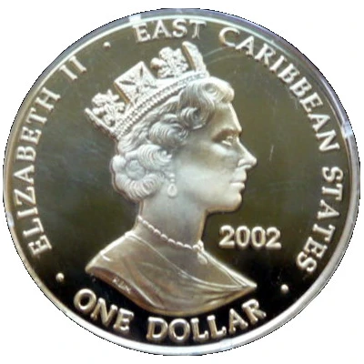 1 Dollar - Elizabeth II Edward III front