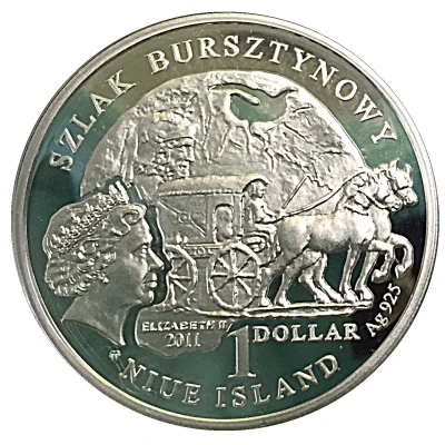 1 Dollar - Elizabeth II Elbląg - Szlak Bursztynowy front