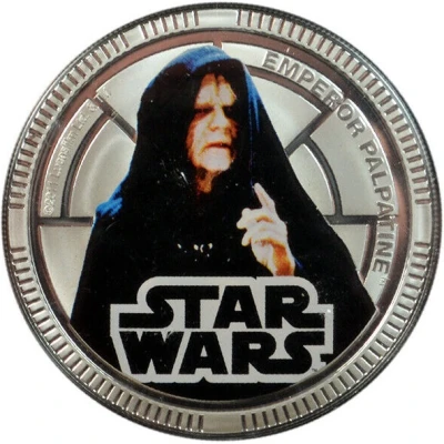 1 Dollar - Elizabeth II Emperor Palpatine back