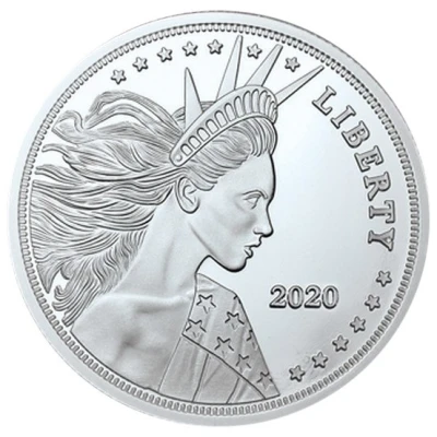 1 Dollar - Elizabeth II Flowing Hair Dollar back