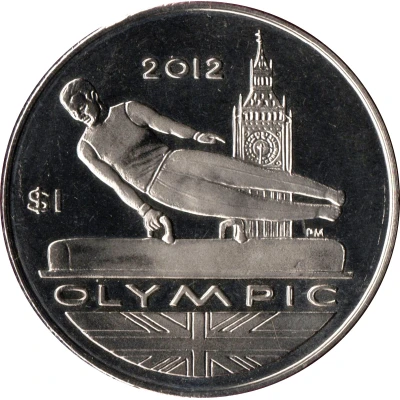 1 Dollar - Elizabeth II Gymnastics back