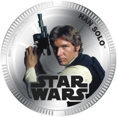 1 Dollar - Elizabeth II Han Solo back