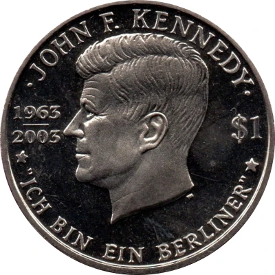 1 Dollar - Elizabeth II John F. Kennedy back