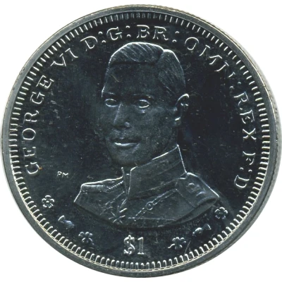 1 Dollar - Elizabeth II King George VI back