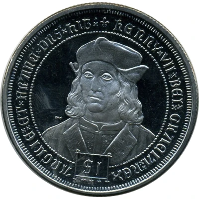 1 Dollar - Elizabeth II King Henry VII back