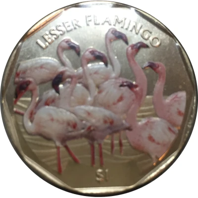 1 Dollar - Elizabeth II Lesser Flamingo back