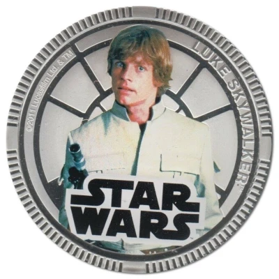 1 Dollar - Elizabeth II Luke Skywalker back