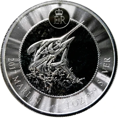 1 Dollar - Elizabeth II Marlin; Silver back