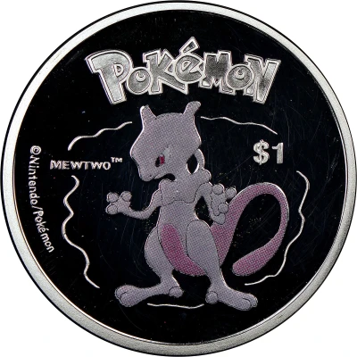 1 Dollar - Elizabeth II Mewtwo back