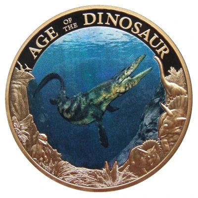 1 Dollar - Elizabeth II Mosasaurus back