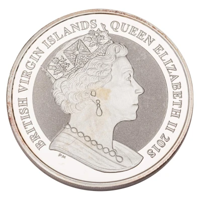 1 Dollar - Elizabeth II Pegasus; 1oz Reverse Frosted Silver Bullion front