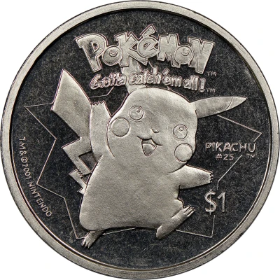 1 Dollar - Elizabeth II Pikachu back