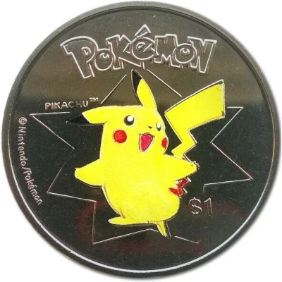 1 Dollar - Elizabeth II Pikachu back