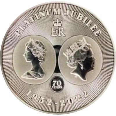 1 Dollar - Elizabeth II Platinum Jubilee back