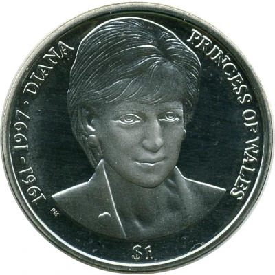 1 Dollar - Elizabeth II Princess Diana back