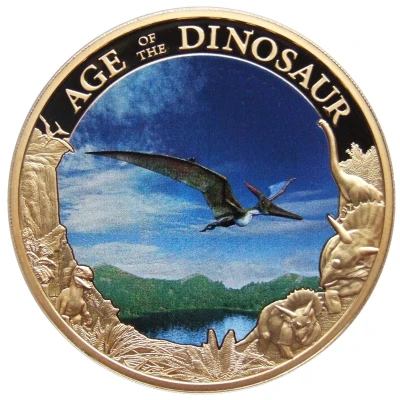 1 Dollar - Elizabeth II Pteranodon back