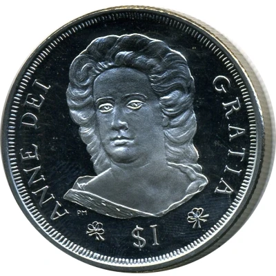 1 Dollar - Elizabeth II Queen Anne back