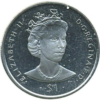 1 Dollar - Elizabeth II Queen Elizabeth II back