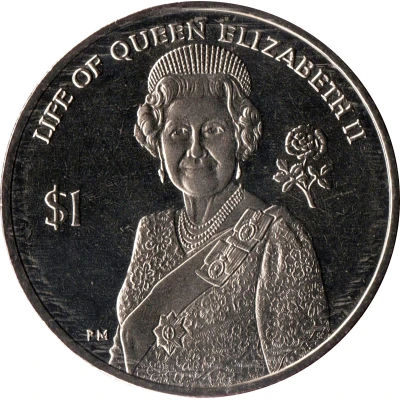 1 Dollar - Elizabeth II Queen Elizabeth II back