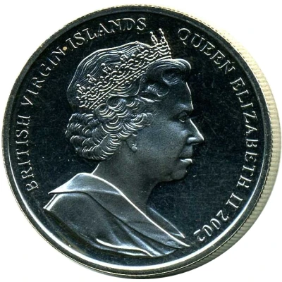 1 Dollar - Elizabeth II Queen Mother's coffin front