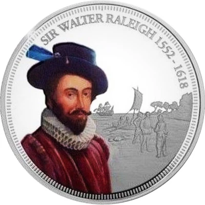 1 Dollar - Elizabeth II Sir Walter Raleigh back