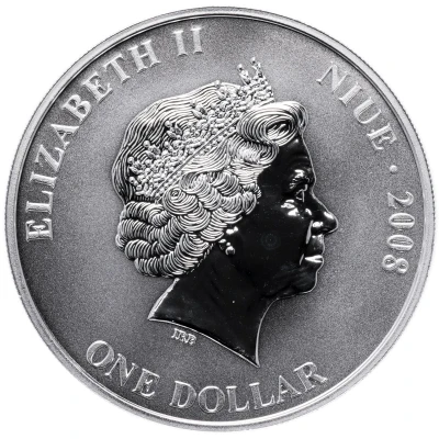 1 Dollar - Elizabeth II Snowman front