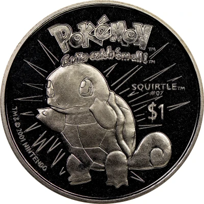 1 Dollar - Elizabeth II Squirtle back