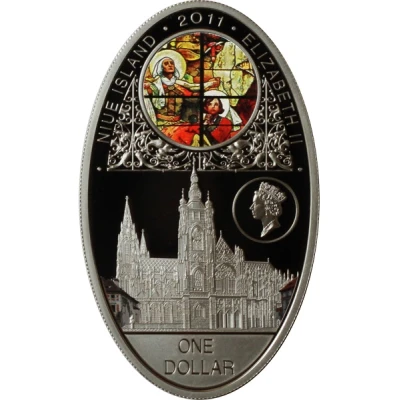 1 Dollar - Elizabeth II St. Vitus Cathedral front