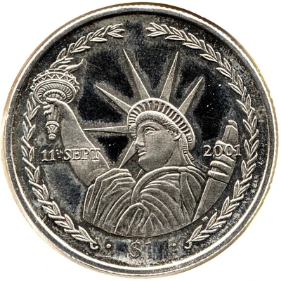 1 Dollar - Elizabeth II Statue of Liberty back