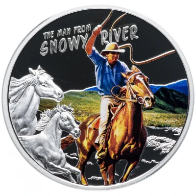 1 Dollar - Elizabeth II The Man from Snowy River back