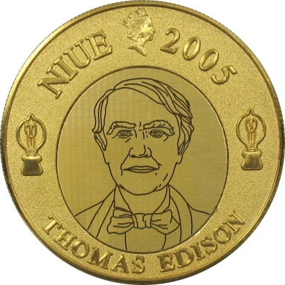 1 Dollar - Elizabeth II Thomas Alva Edison front