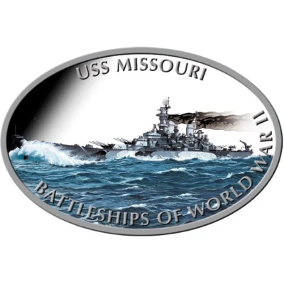 1 Dollar - Elizabeth II USS Missouri back