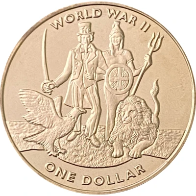 1 Dollar - Elizabeth II US/UK Alliance back