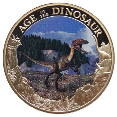 1 Dollar - Elizabeth II Utahraptor back