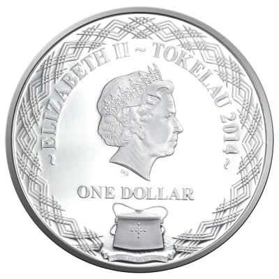 1 Dollar - Elizabeth II Ying Yang Horses front