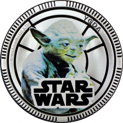 1 Dollar - Elizabeth II Yoda back