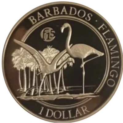 1 Dollar Flamingo back