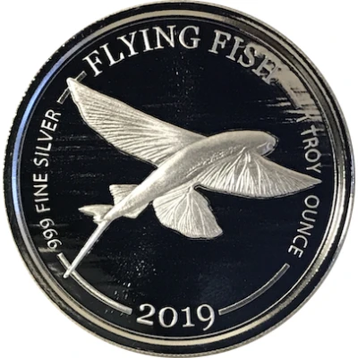 1 Dollar Flying Fish back