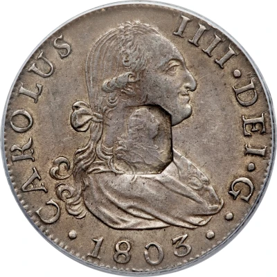 1 Dollar - George III Type II countermark; octagonal front