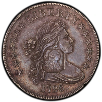 1 Dollar - George III Type II countermark; octagonal front