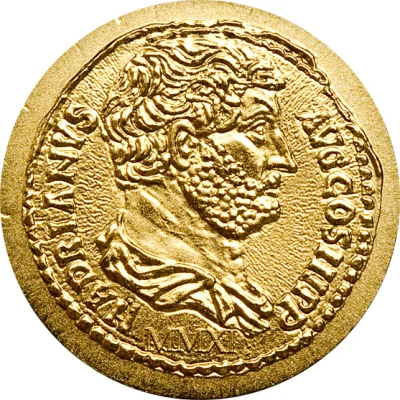 1 Dollar Hadrian gold coin back