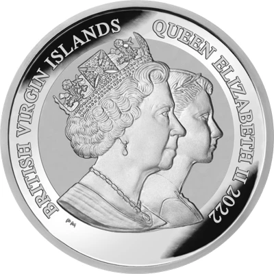 1 Dollar In the name of Elizabeth II; Life of Queen Elizabeth II; Silver Bullion front